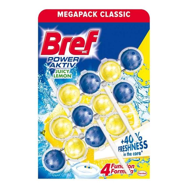 Bref Power Aktiv 4 Formula Juicy Lemon WC blok 3 x 50 g