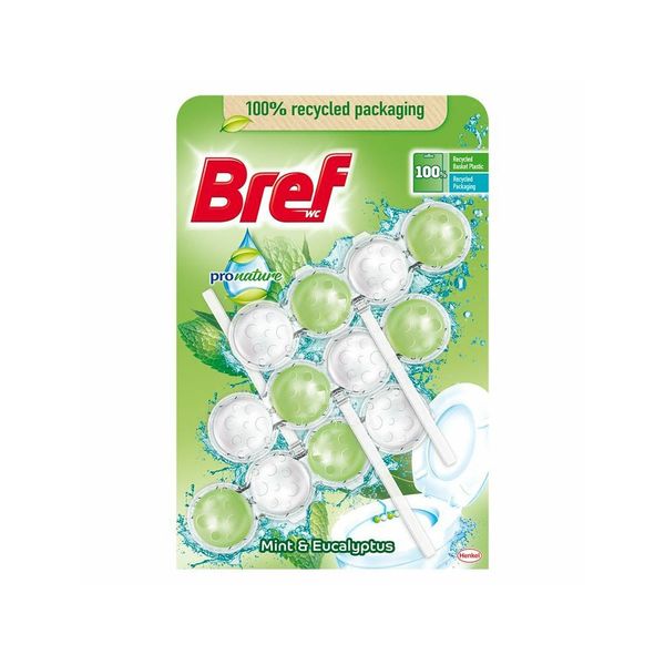 Bref Pro Nature Mint & Eucalyptus WC blok 3 x 50 g