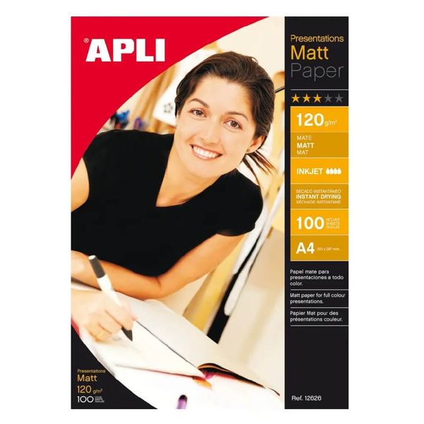 Fotopapier APLI A4 matný 120 g, 100 hárkov