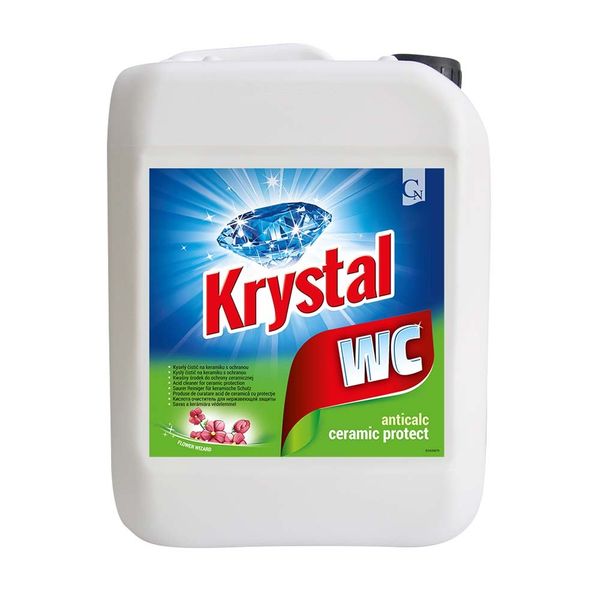 Krystal WC čistič kyslý - na keramiku s ochranou, 5 l