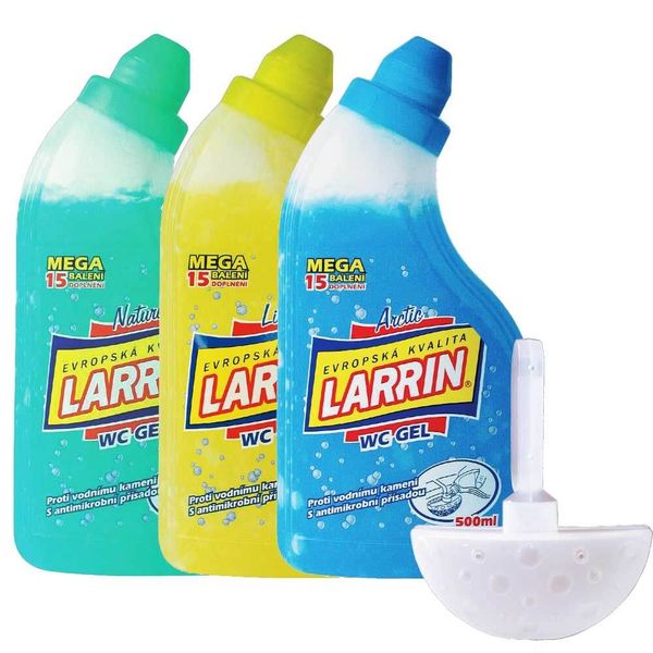 LARRIN WC gél náplň s košíkom 500 ml, mix vôní