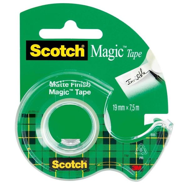 Lepiaca páska Scotch Magic s dispenzorom neviditeľná 19 mm x 7,5 m