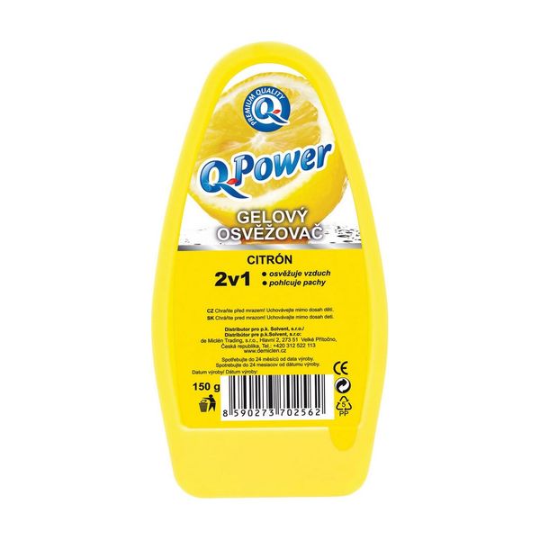 Q-Power gélový osviežovač Citrón 150 g