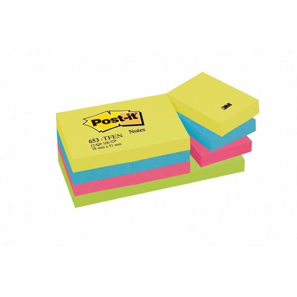 Samolepiaci bloček Post-it  Energia 38 x 51 mm