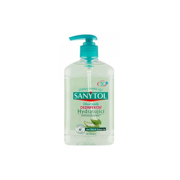 Sanytol Aloe Vera & Zelený čaj tekuté dezinfekčné mydlo 250 ml