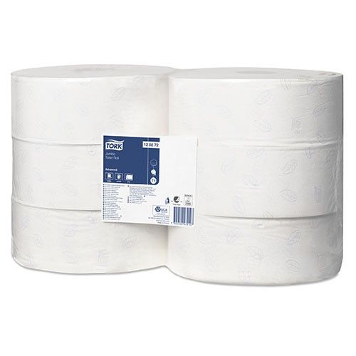 Toaletný papier 2vr Jumbo TORK 26 cm, biely, advanced