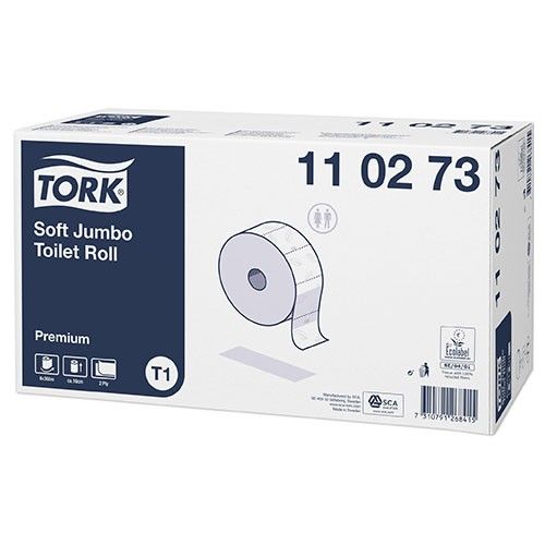 Toaletný papier 2vr Jumbo TORK 26 cm, biely, premium