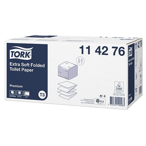 Toaletný papier skladaný 2vr. TORK Extra Premium 7 560 ks