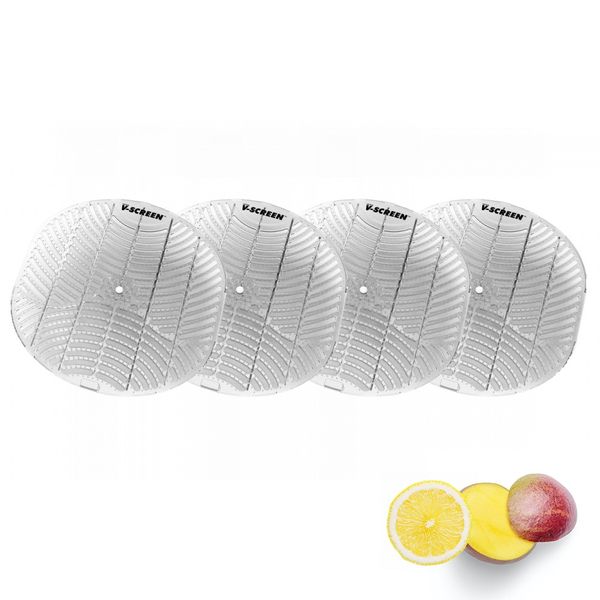 V-SCREEN vôňa citrus/mango 4-pack, gélová vložka do pisoárov