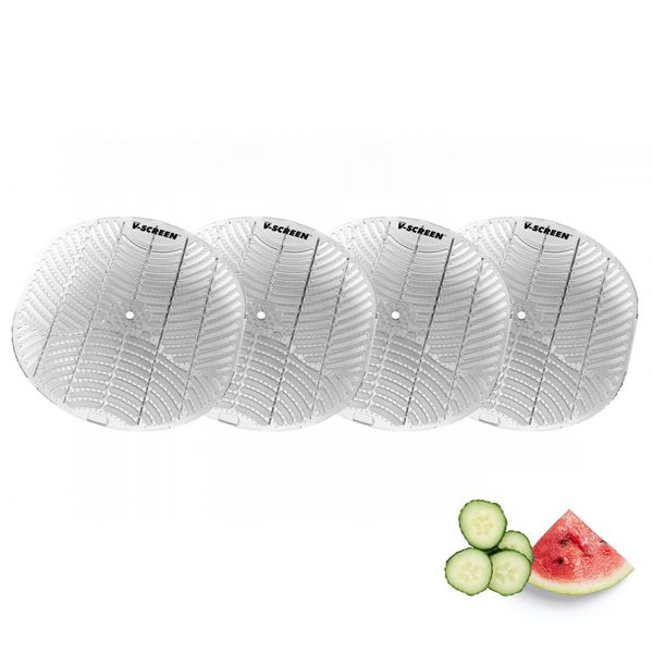 V-SCREEN vôňa uhorka/melón 4 - pack, gélová vložka do pisoárov