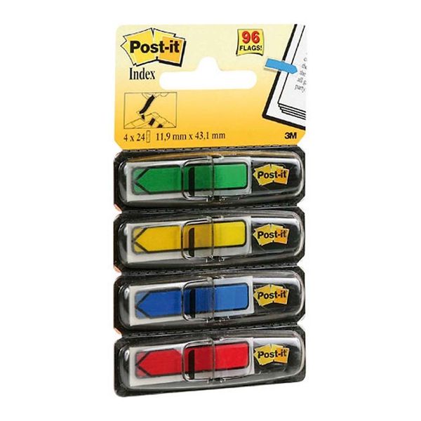 Záložky Post-it index šípky klasické farby 12,5 x 43 mm